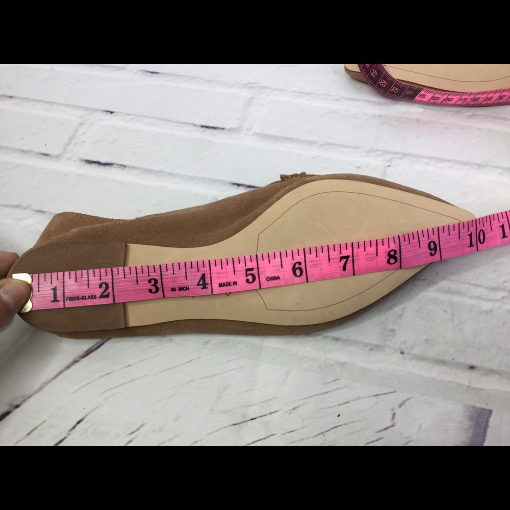 Sam Edelman Robbie Tan Suede Flats Loafers Shoes 6 - Picture 6 of 8